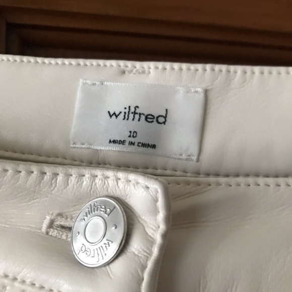 Melina cropped vegan leather in light Burch - Picture 4 of 5